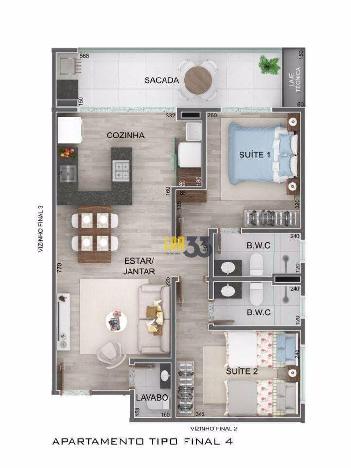 Apartamento à venda com 2 quartos, 70m² - Foto 14