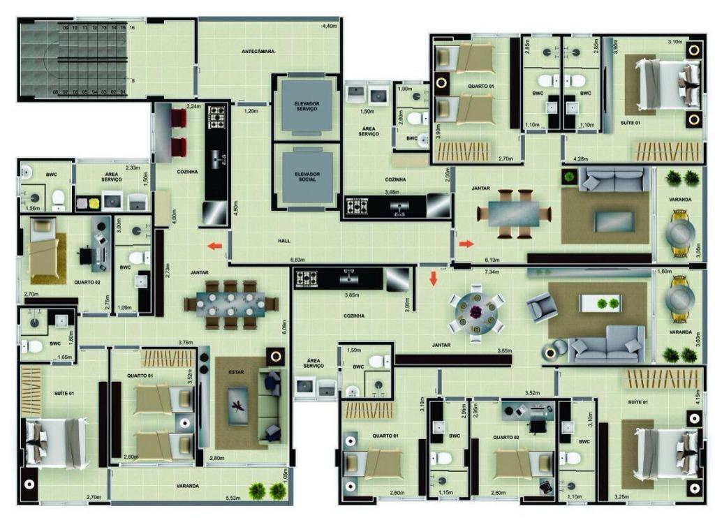 Apartamento à venda com 2 quartos, 76m² - Foto 10