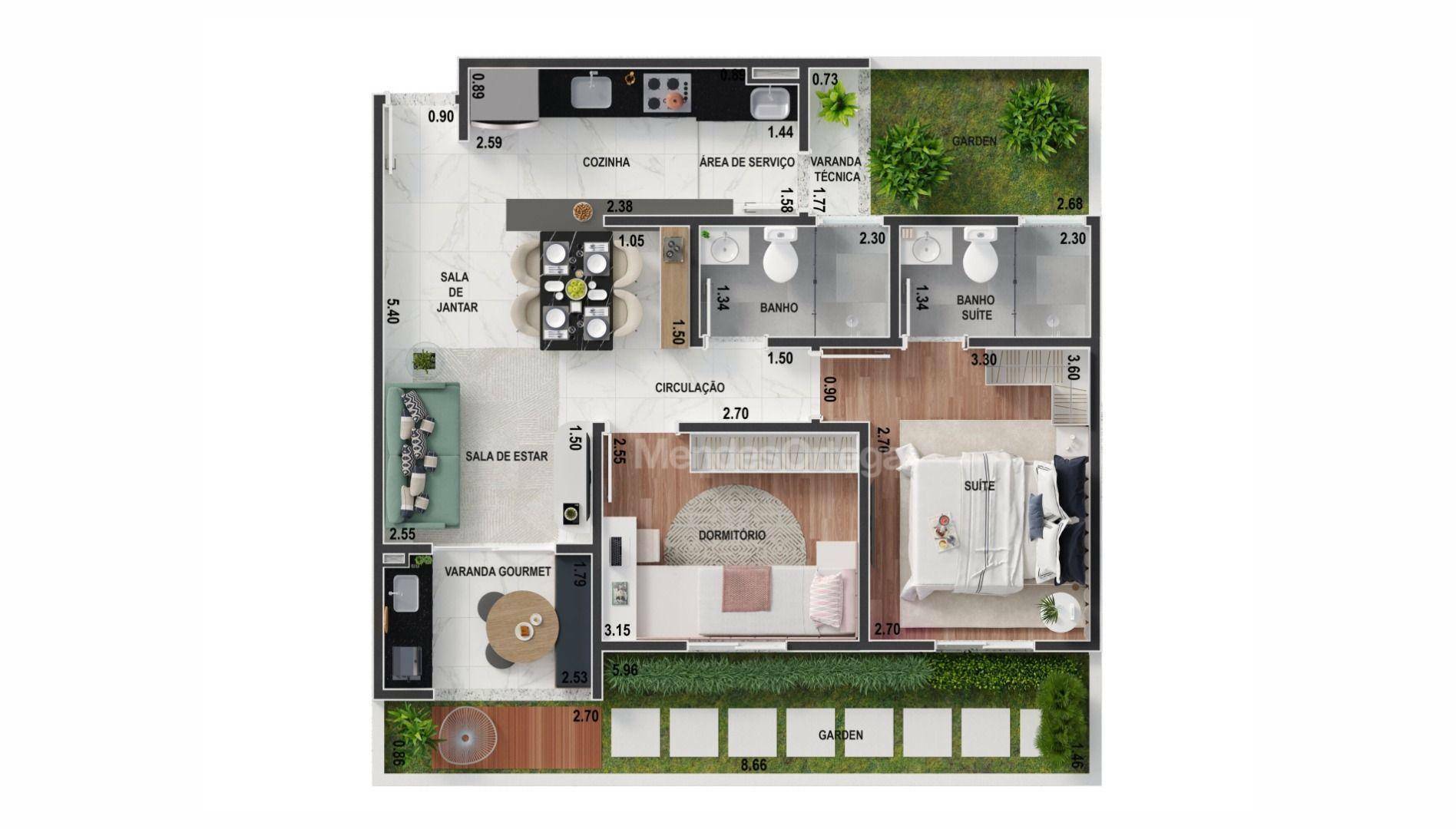 Apartamento à venda com 3 quartos, 77m² - Foto 57