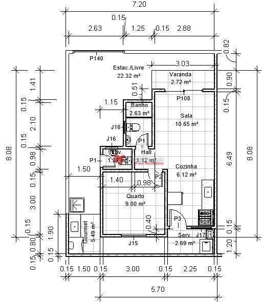 Casa à venda com 1 quarto, 46m² - Foto 7