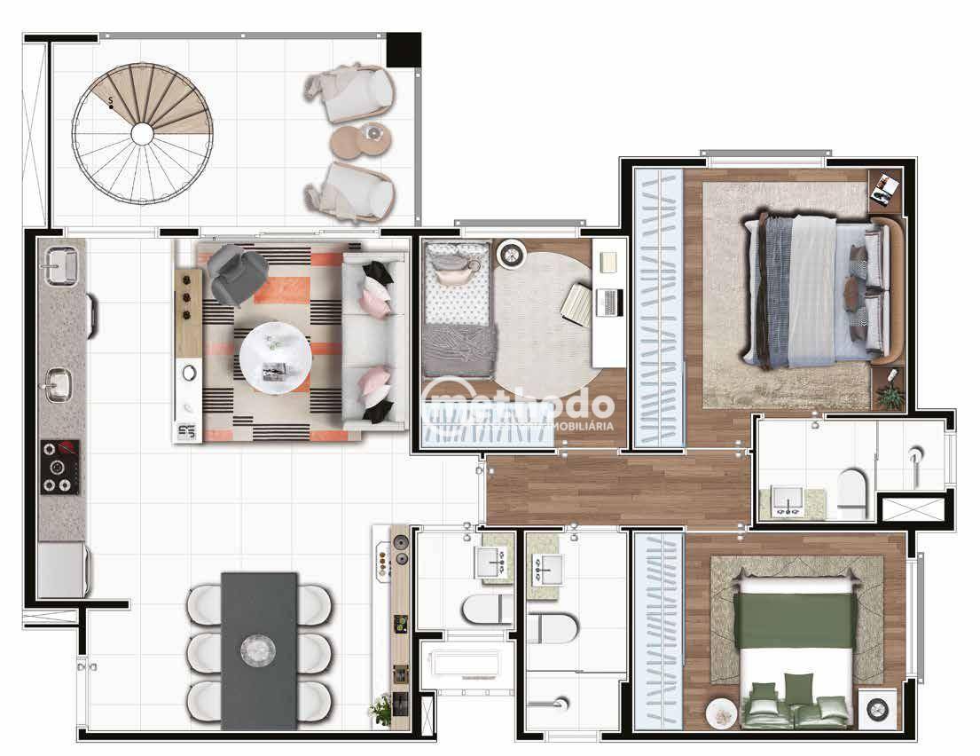 Apartamento à venda com 3 quartos, 91m² - Foto 44