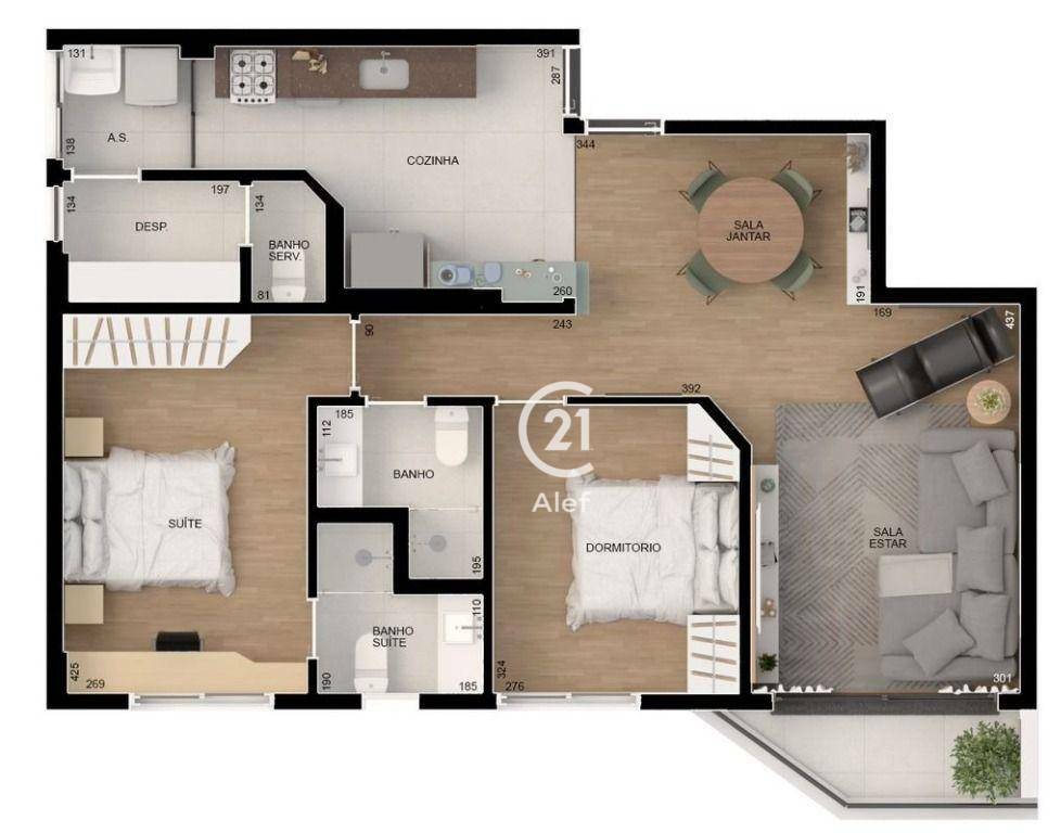 Apartamento à venda com 2 quartos, 79m² - Foto 7