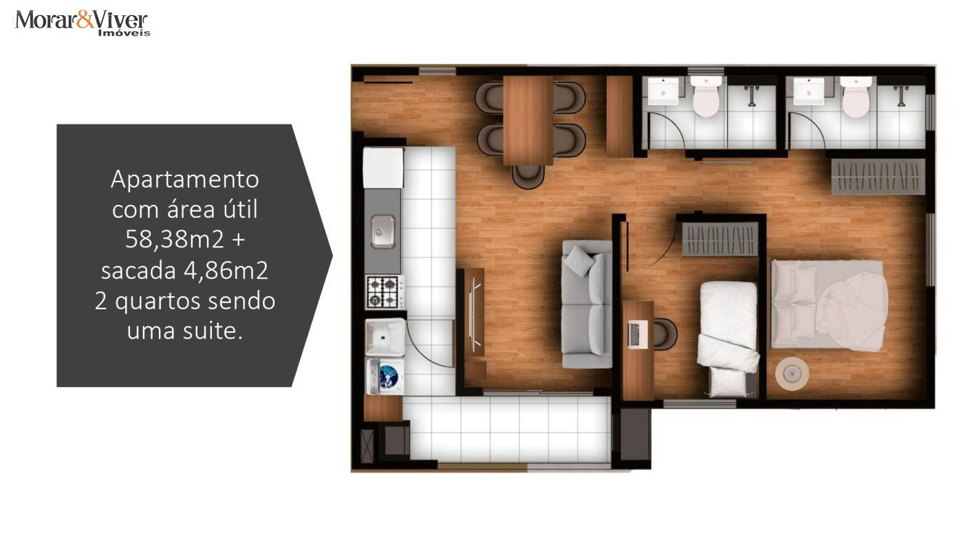 Apartamento à venda com 2 quartos, 48m² - Foto 9