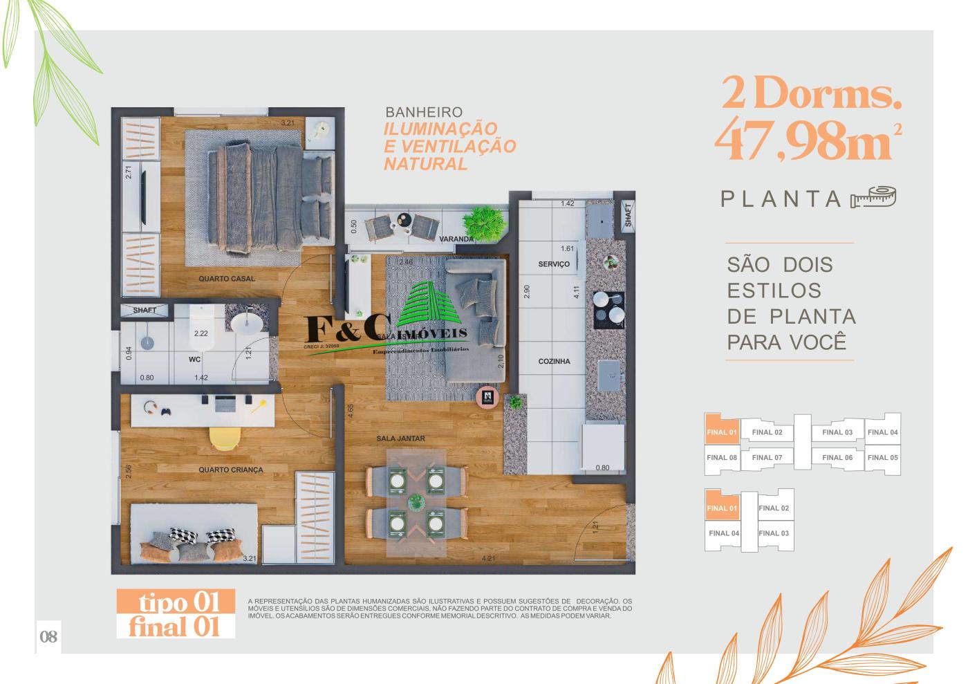 Apartamento à venda com 2 quartos, 48m² - Foto 13