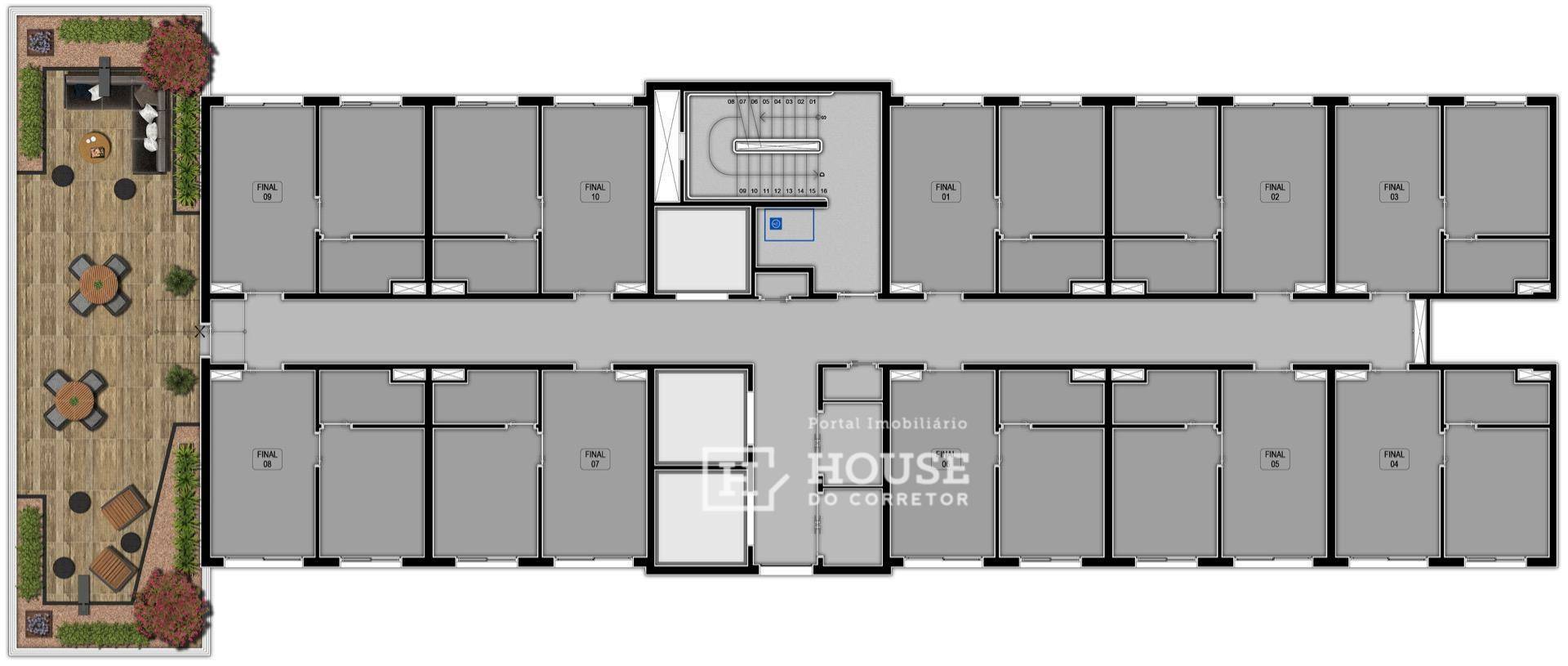 Apartamento à venda com 1 quarto, 24m² - Foto 12