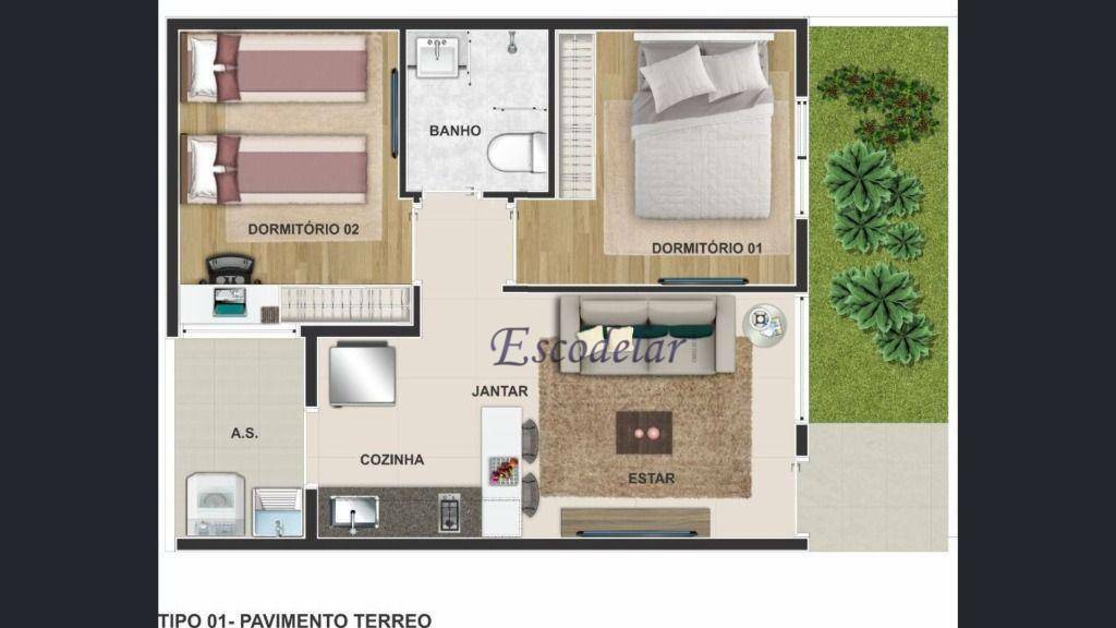 Apartamento à venda com 2 quartos, 34m² - Foto 15