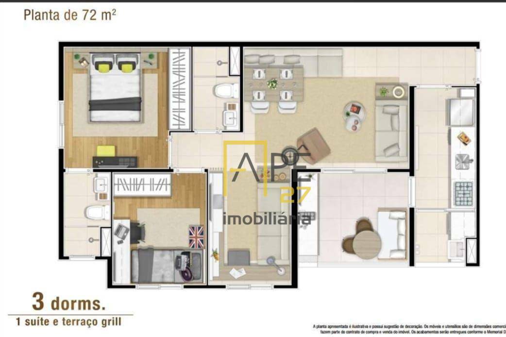 Apartamento à venda com 3 quartos, 72m² - Foto 24