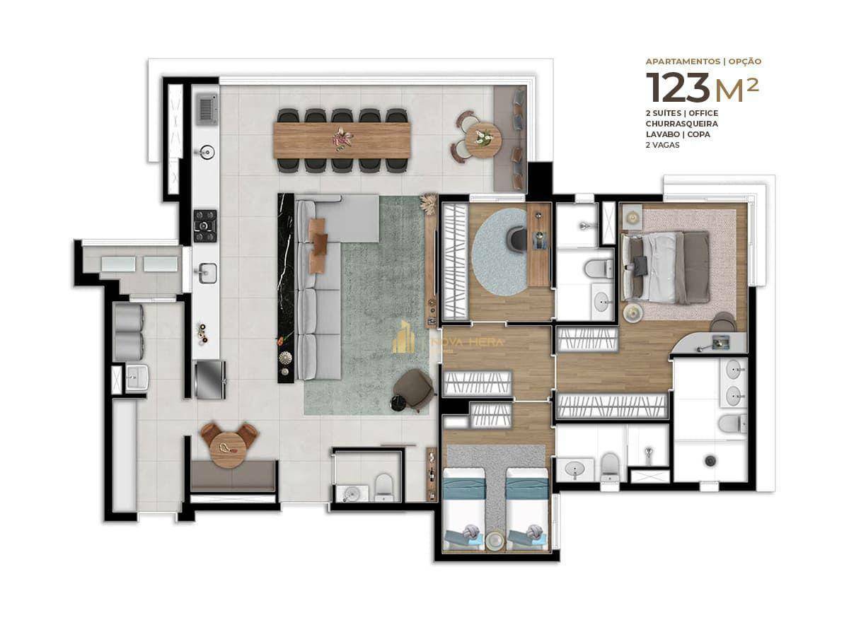 Apartamento à venda com 3 quartos, 123m² - Foto 31