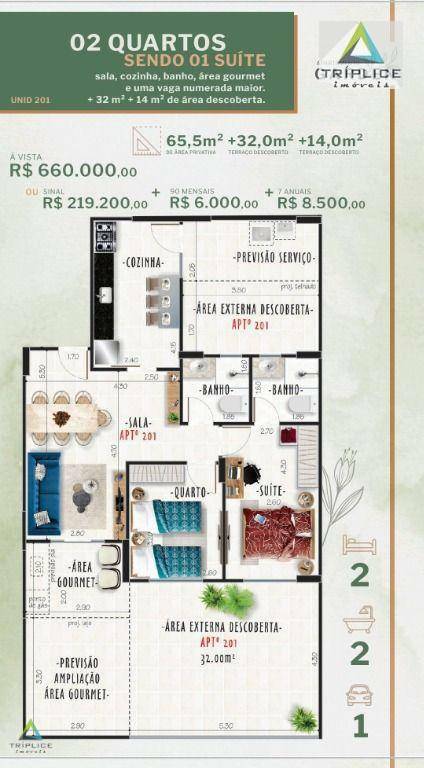 Apartamento à venda com 2 quartos, 65m² - Foto 11