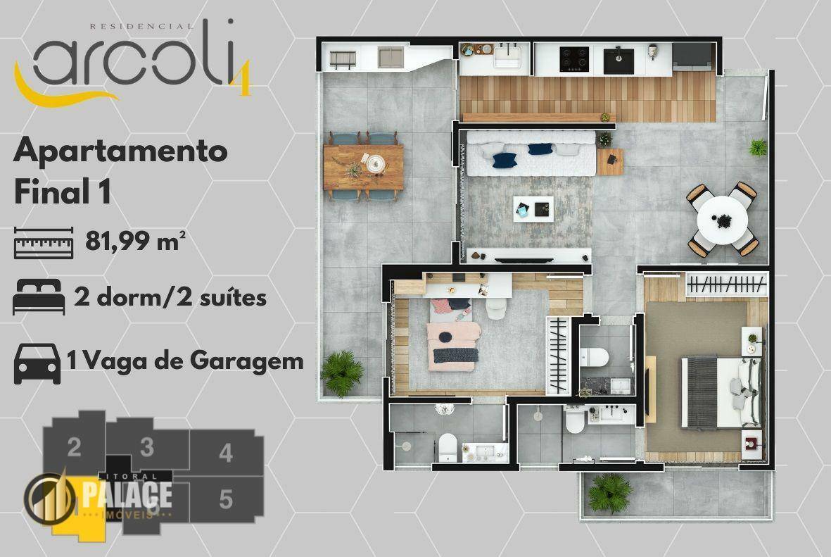 Apartamento à venda com 2 quartos, 81m² - Foto 14