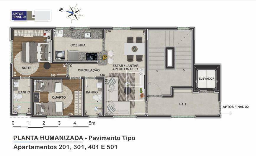 Apartamento à venda com 2 quartos, 54m² - Foto 4