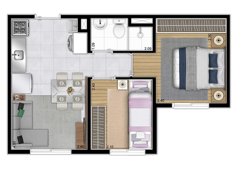 Apartamento à venda com 2 quartos, 3248m² - Foto 13