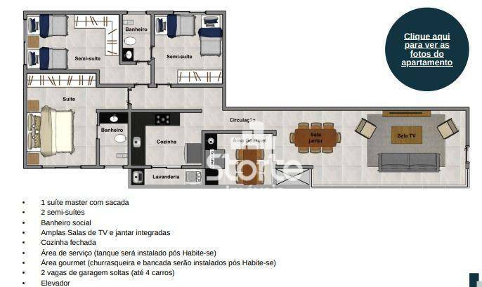 Apartamento à venda com 3 quartos, 110m² - Foto 44