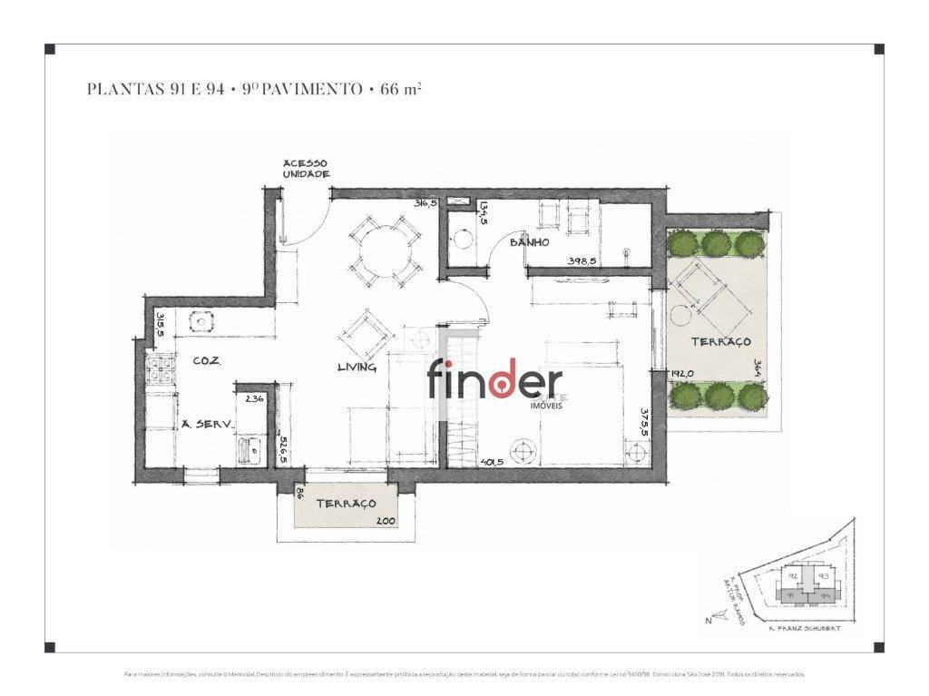 Apartamento para alugar com 1 quarto, 66m² - Foto 44