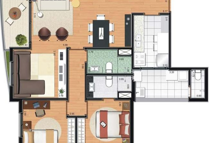 Apartamento à venda com 3 quartos, 86m² - Foto 5