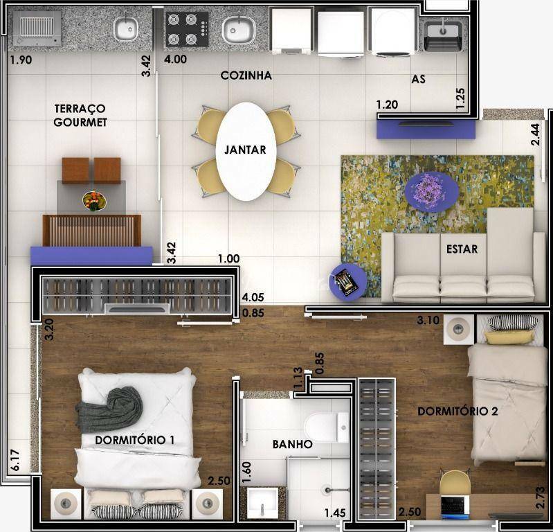 Apartamento à venda com 2 quartos, 50m² - Foto 39