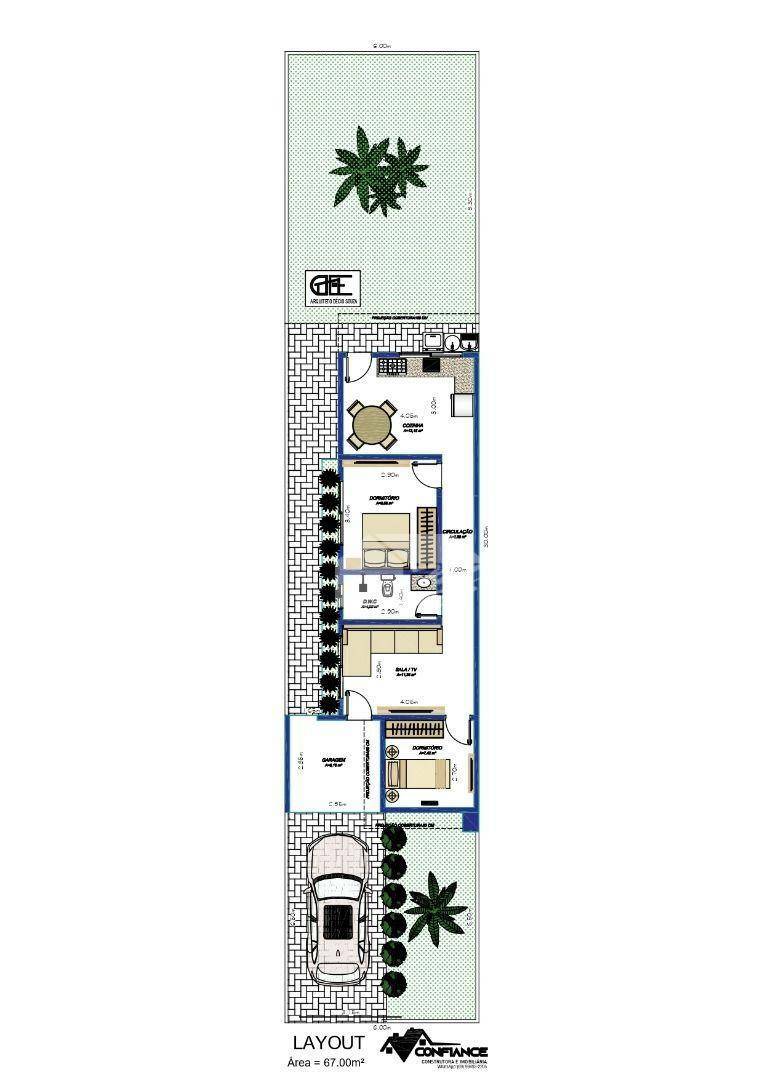 Casa, 2 quartos, 67 m² - Foto 2