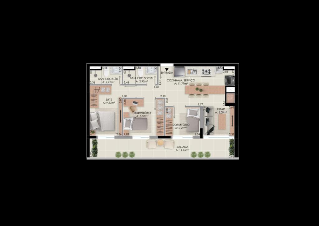 Apartamento à venda com 2 quartos, 65m² - Foto 36