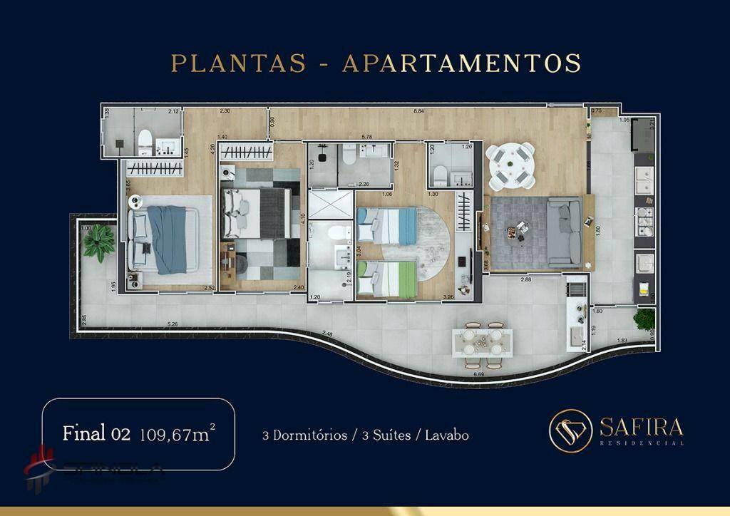 Apartamento à venda com 3 quartos, 109m² - Foto 18