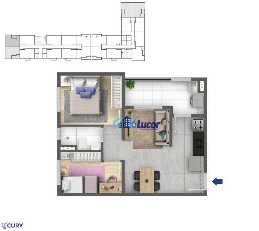 Apartamento à venda com 1 quarto, 34m² - Foto 34