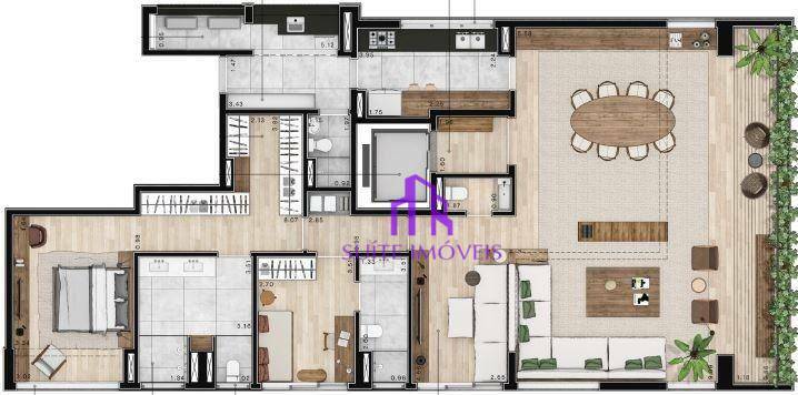 Apartamento à venda com 2 quartos, 134m² - Foto 1