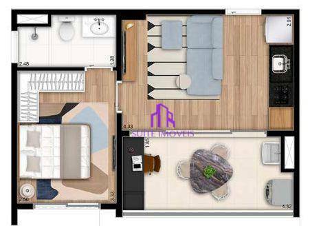 Apartamento à venda com 1 quarto, 37m² - Foto 25