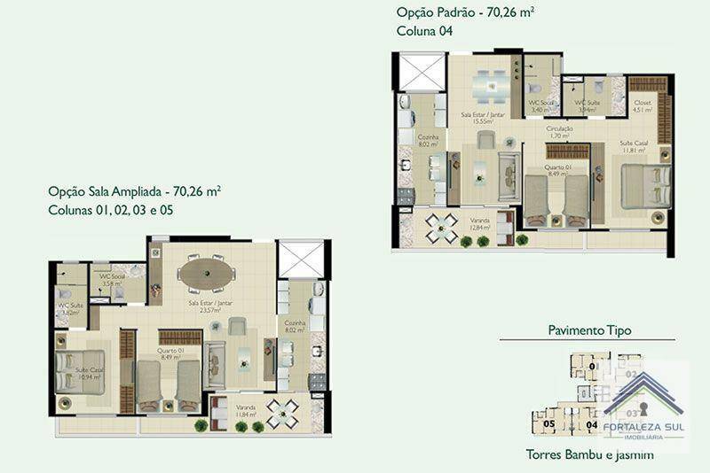 Apartamento à venda com 3 quartos, 70m² - Foto 34