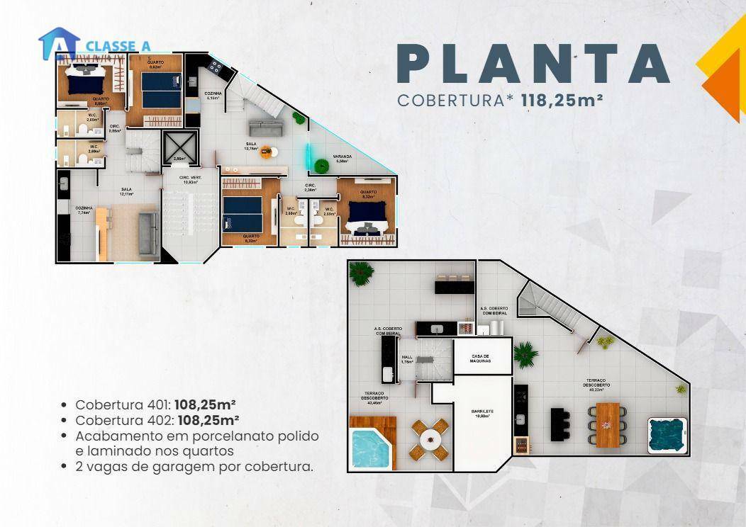 Cobertura à venda com 2 quartos, 118m² - Foto 10