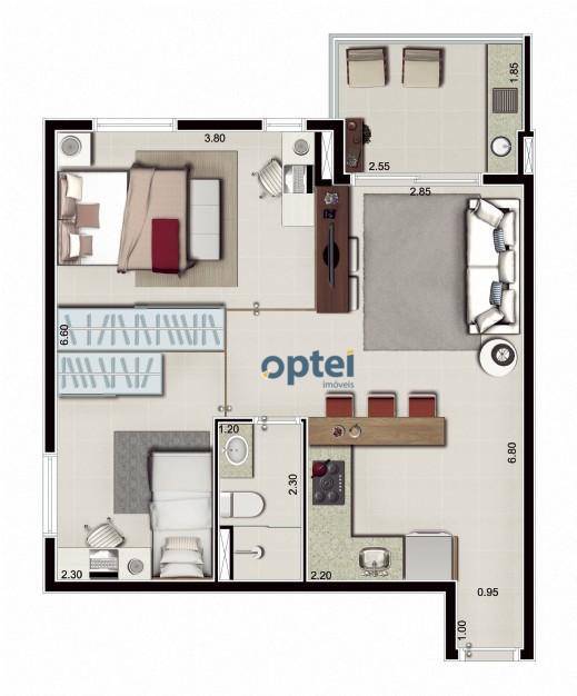 Apartamento à venda com 2 quartos, 54m² - Foto 15