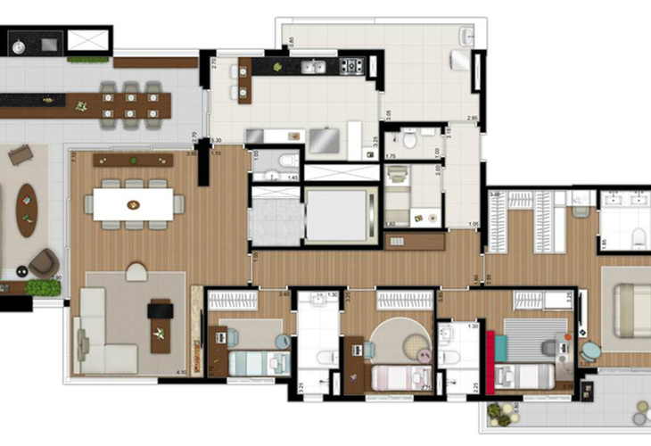 Apartamento à venda com 4 quartos, 220m² - Foto 5