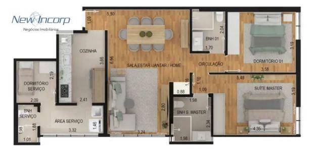 Apartamento à venda com 2 quartos, 100m² - Foto 23