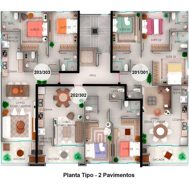 Apartamento à venda com 2 quartos, 70m² - Foto 9