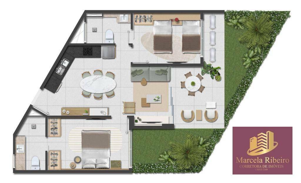 Apartamento à venda com 2 quartos, 62m² - Foto 4