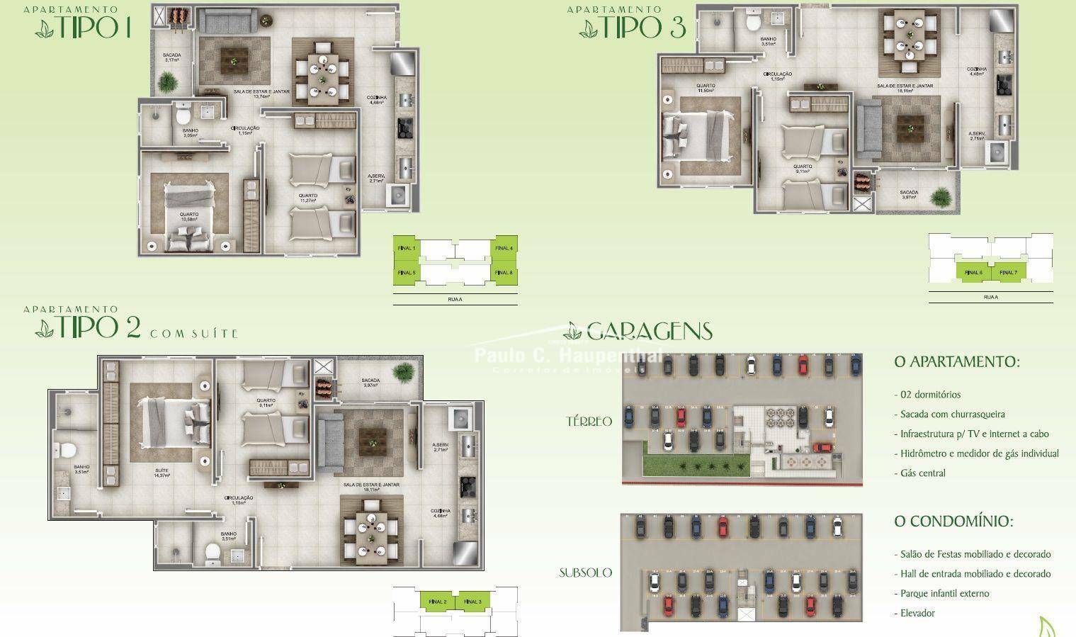 Apartamento à venda com 2 quartos, 59m² - Foto 3