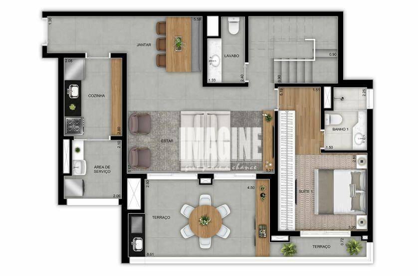 Cobertura à venda com 3 quartos, 206m² - Foto 2