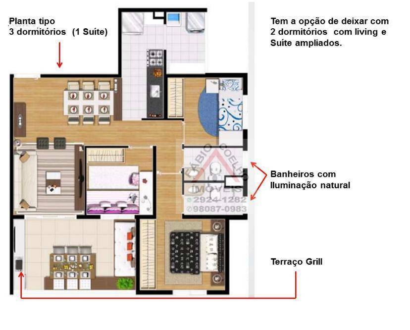 Apartamento à venda com 2 quartos, 73m² - Foto 21