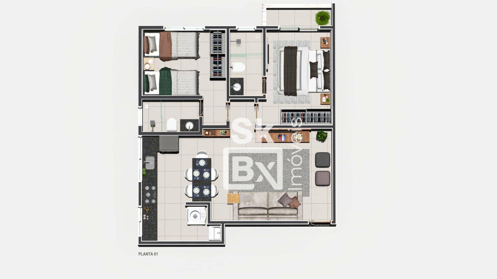 Apartamento à venda com 2 quartos, 59m² - Foto 22