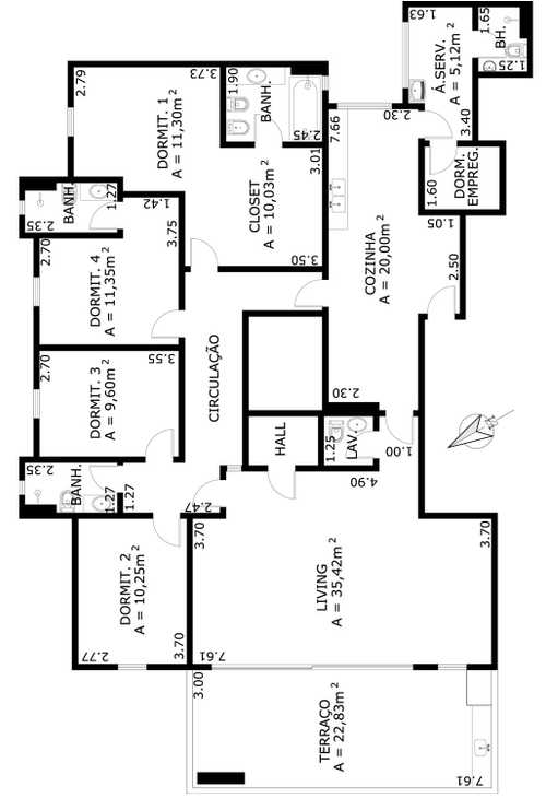 Apartamento à venda com 4 quartos, 292m² - Foto 5