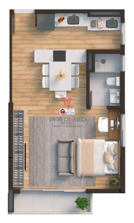 Apartamento à venda com 1 quarto, 51m² - Foto 18