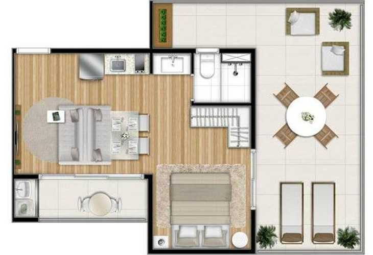 Apartamento à venda com 1 quarto, 101m² - Foto 2