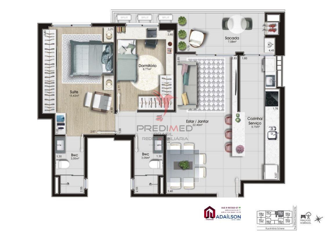 Apartamento à venda com 2 quartos, 84m² - Foto 21