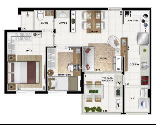 Apartamento à venda com 2 quartos, 58m² - Foto 13