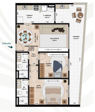 Apartamento à venda com 3 quartos, 132m² - Foto 5