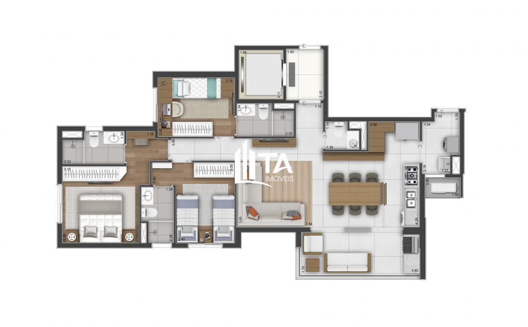 Apartamento à venda com 3 quartos, 98m² - Foto 30