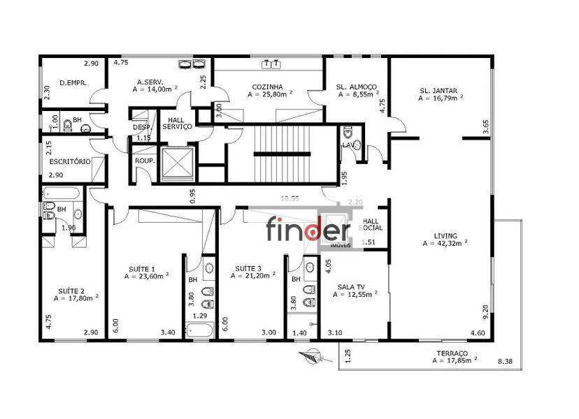 Apartamento à venda com 3 quartos, 270m² - Foto 61