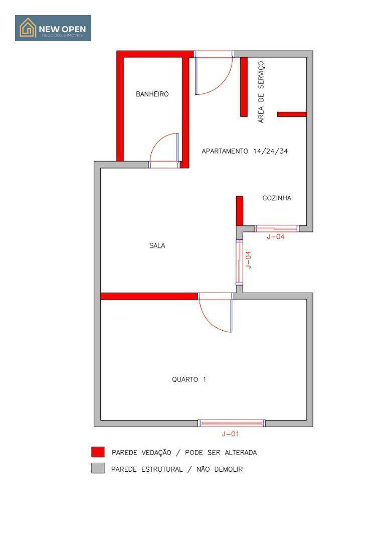 Apartamento à venda com 1 quarto, 51m² - Foto 16