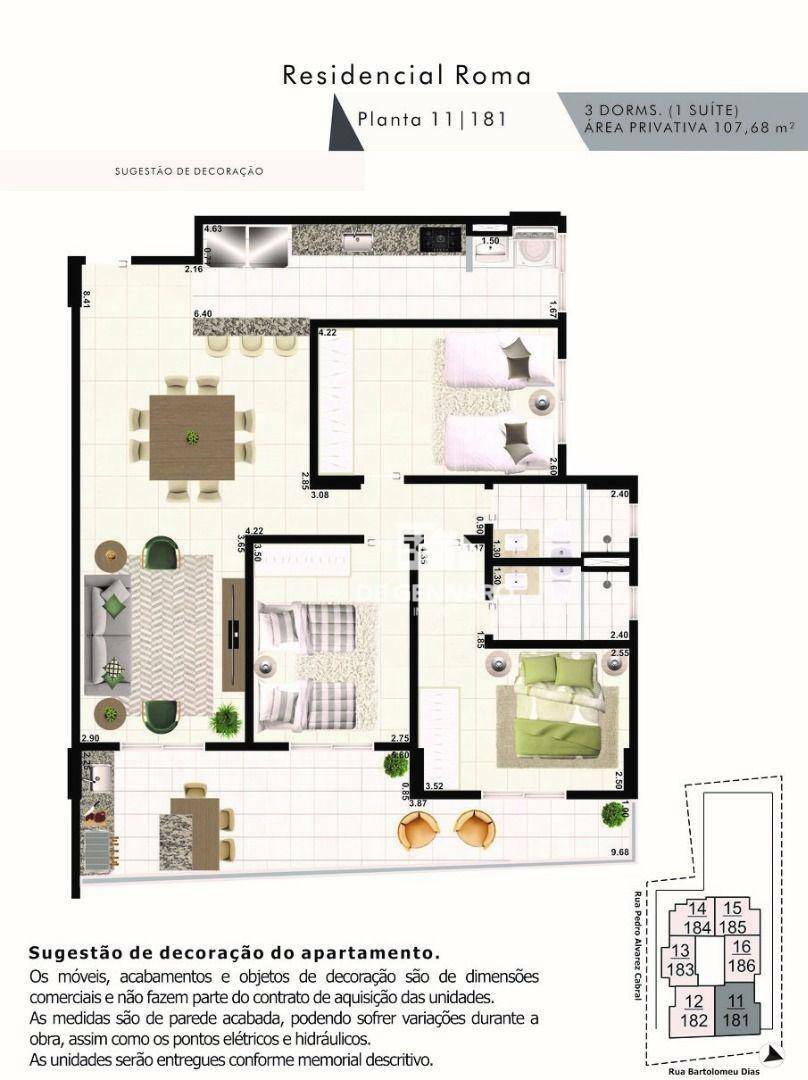 Apartamento à venda com 3 quartos, 107m² - Foto 19