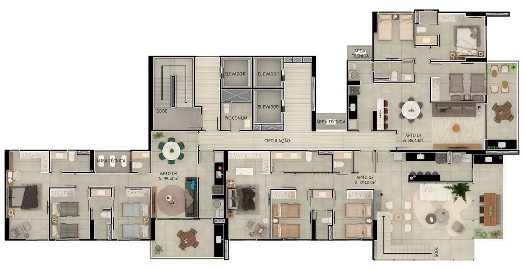 Apartamento à venda com 3 quartos, 8733m² - Foto 35