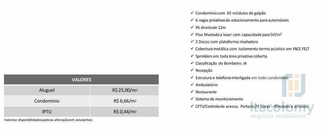 Depósito-Galpão-Armazém para alugar, 1306m² - Foto 3
