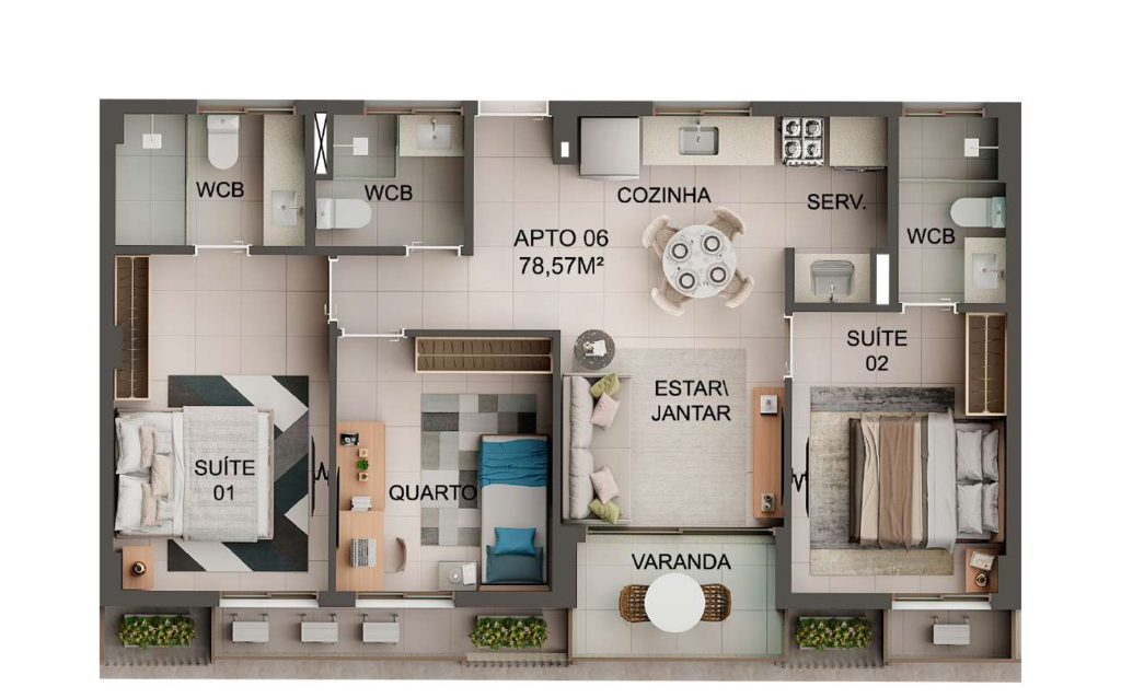 Apartamento à venda com 3 quartos, 7726m² - Foto 28